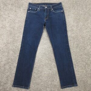 Levis Jeans Mens 30x30 Blue 511 Slim Straight Stretch Flex Dark Wash Denim Pants